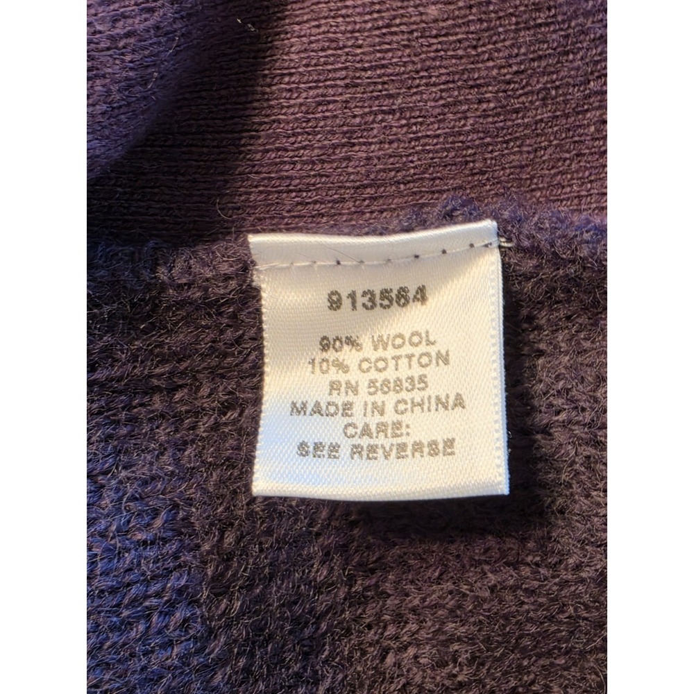 Cabela's Boiled Wool Cardigan Sweater Womens Large Deep Orchard Button Up NWT - Picture 12 of 13